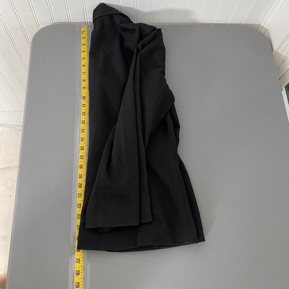 Liz Claiborne Womens Blazer Size 12 Petite Black Notch Lapel 100% Cotton Career - Picture 10 of 11